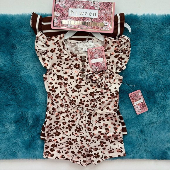 Btween Two Pack Rompers Size 2T Toddler Girl - Picture 1 of 11